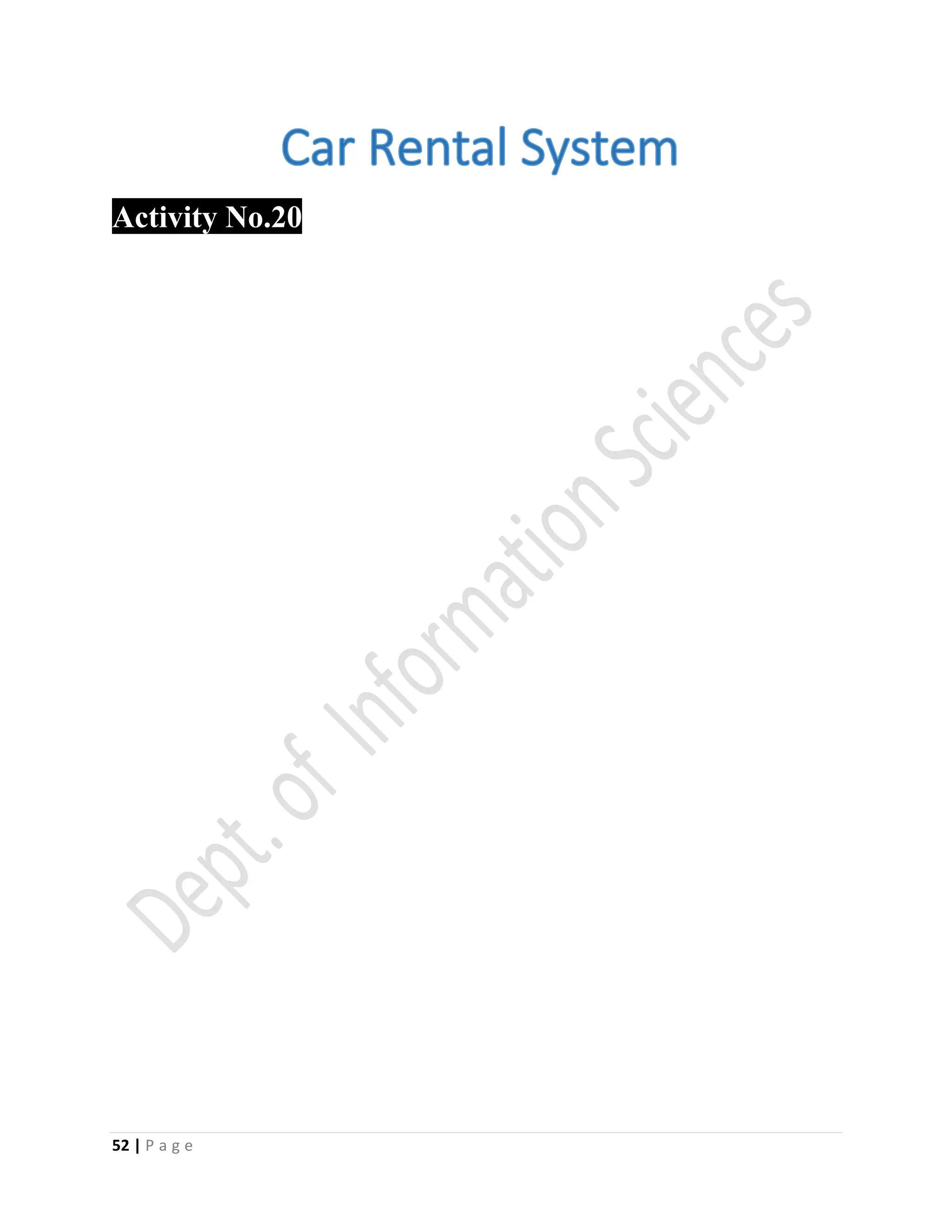 52 | P a g e
Activity No.20
 