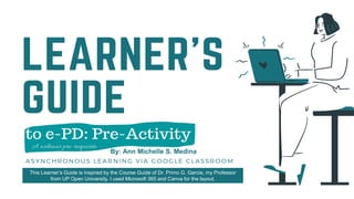 Sample Learner's Guide by Ann Medina | PDF