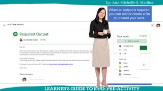 Sample Learner's Guide by Ann Medina | PDF