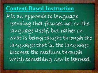 Sample Lesson Plan in Content-Based Integration - Filipino (Education)
