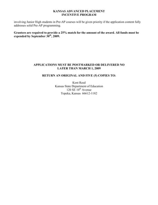 Sample letter ap program initiative | PDF