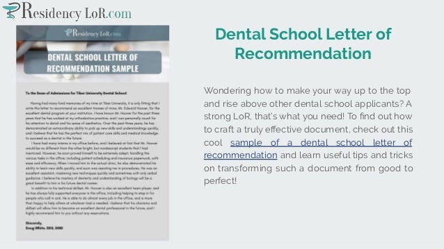 amazing collection of residency letter of recommendation samples letter of recommendation for dental school example