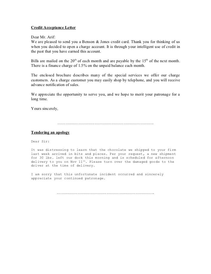 sample letters open when sample letters