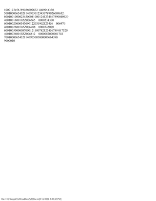 Sample lockbox file | PDF | Credit Cards | Personal Debt