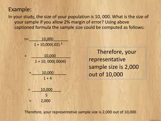 Samplels Sampling Techniques