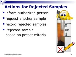 sample management laboratory sample .ppt