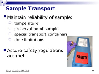 sample management laboratory sample .ppt