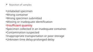 Insufficient Sample Comprehensive Guide to Sample Management in Clinical Laboratories for ...