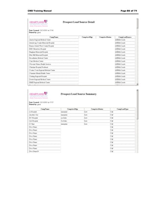 CMD Training Manual   Page 66 of 71
 
