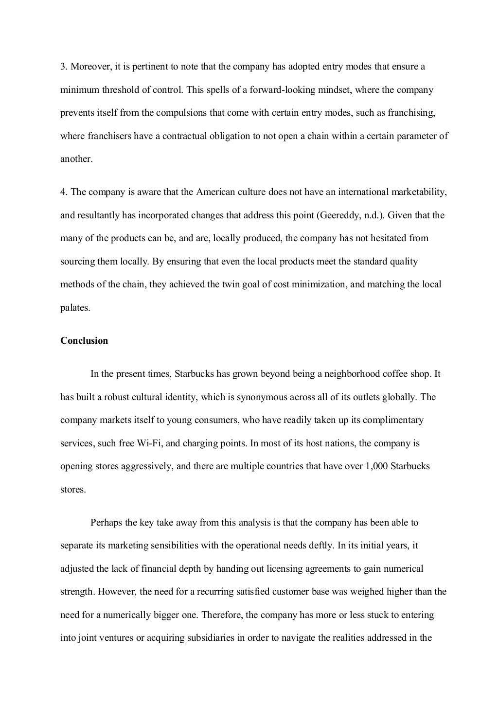 Paragraph about starbucks picture