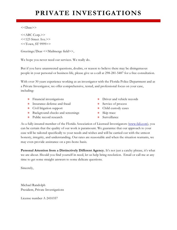 Sample Marketing Letter