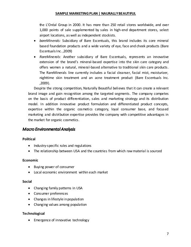 Sample Maketing Plan