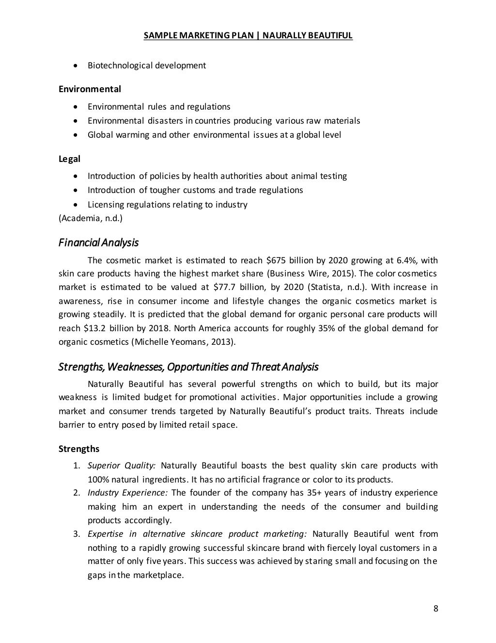 Sample Maketing Plan Sample Maketing Plan