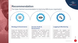Sentinel Report Sample Cyber Sentinel Sample Maturity Assessment report | PDF