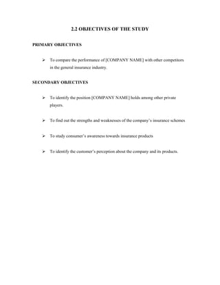 Sample mba final year project | DOC