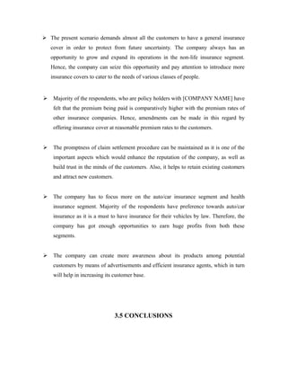 Insurance Project Report Mba Pdf Sample mba final year project | DOC