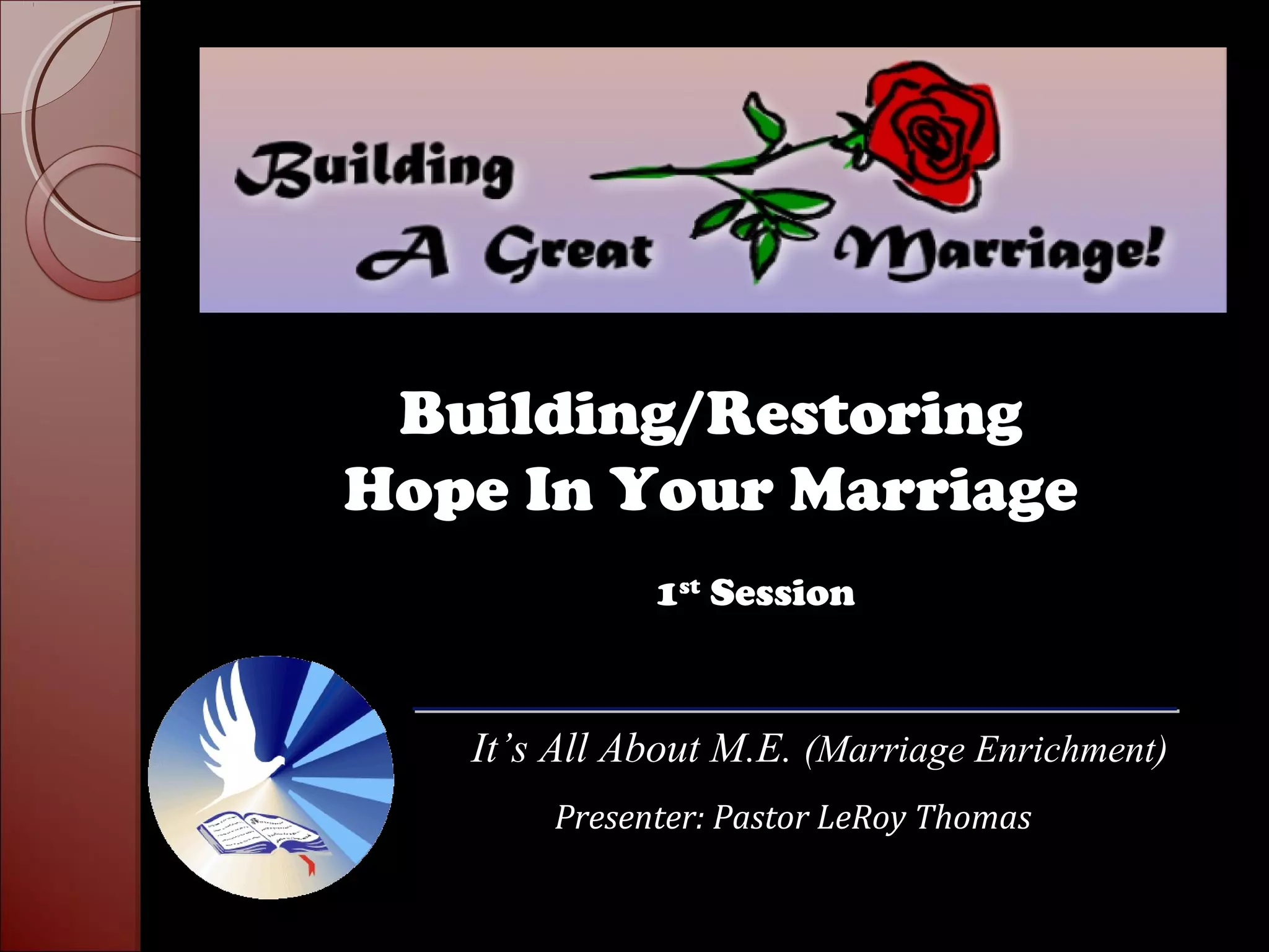 Sample Marraige Enrichment Seminar | PPT