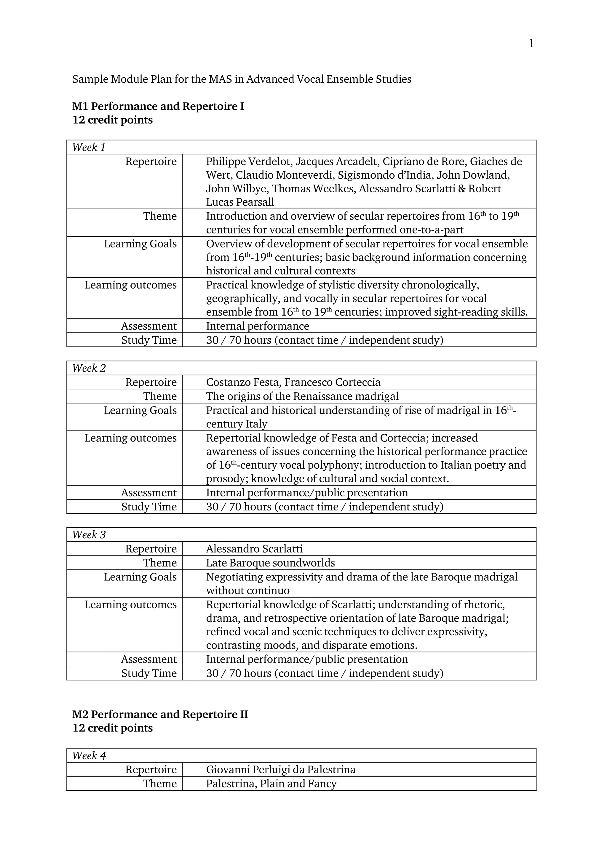 Sample module plan | PDF