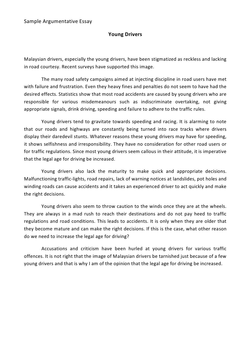 what's an narrative essay sample