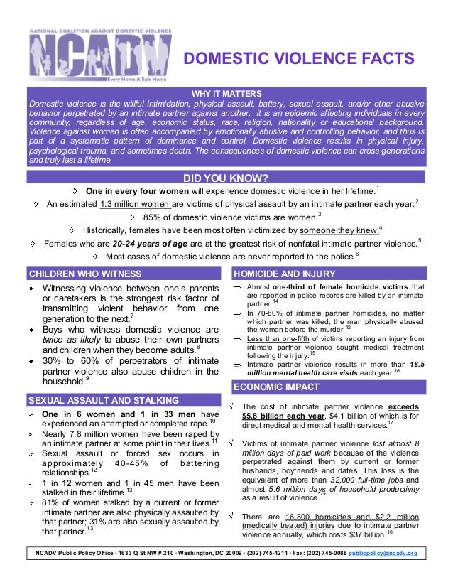 sample ncadv fact sheet sexual assault fact sheet