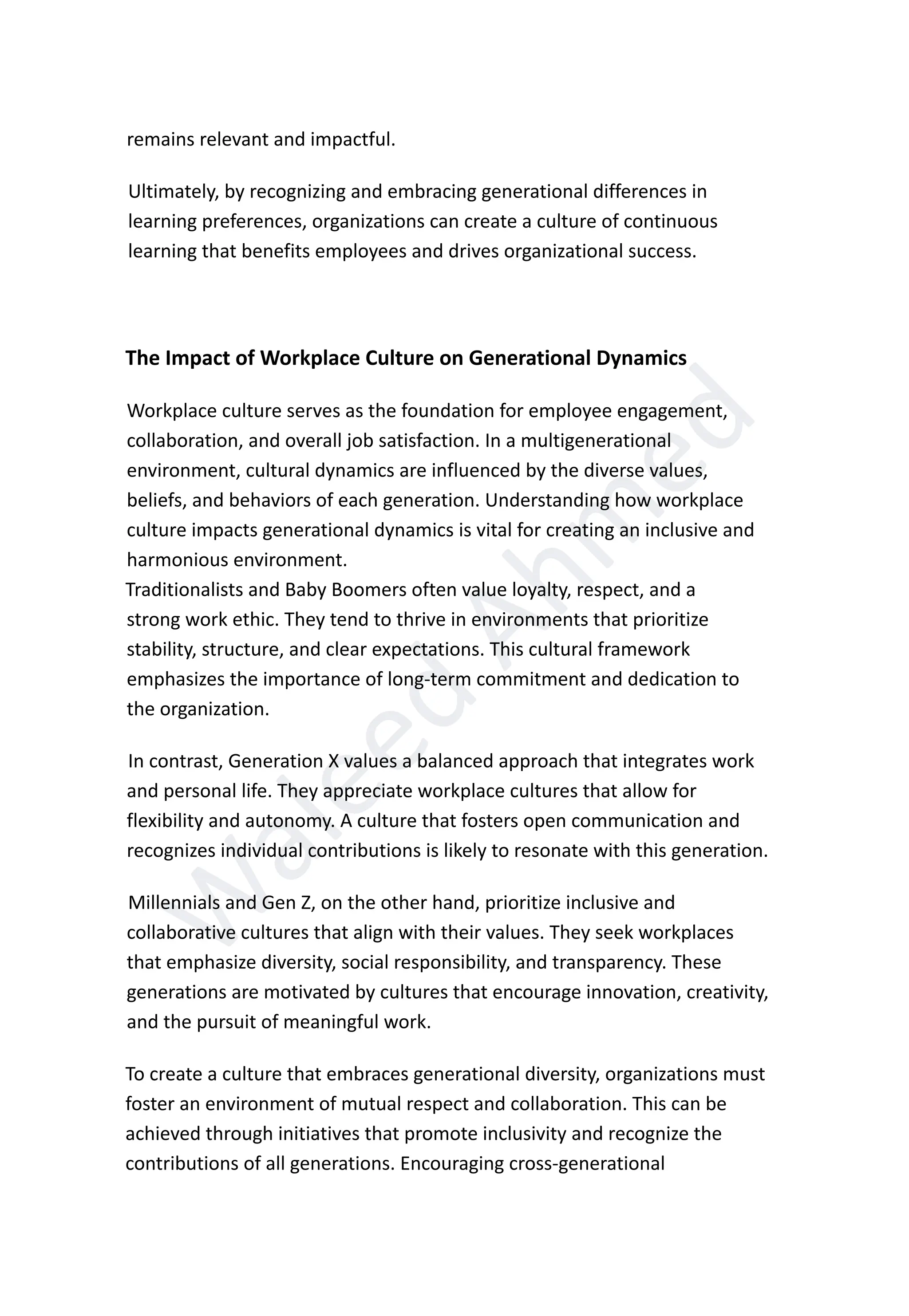 Bridging Generations: Navigating Multigenerational Dynamics in the ...