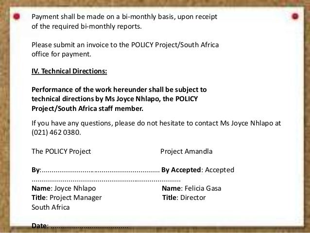 agreement letter for payment