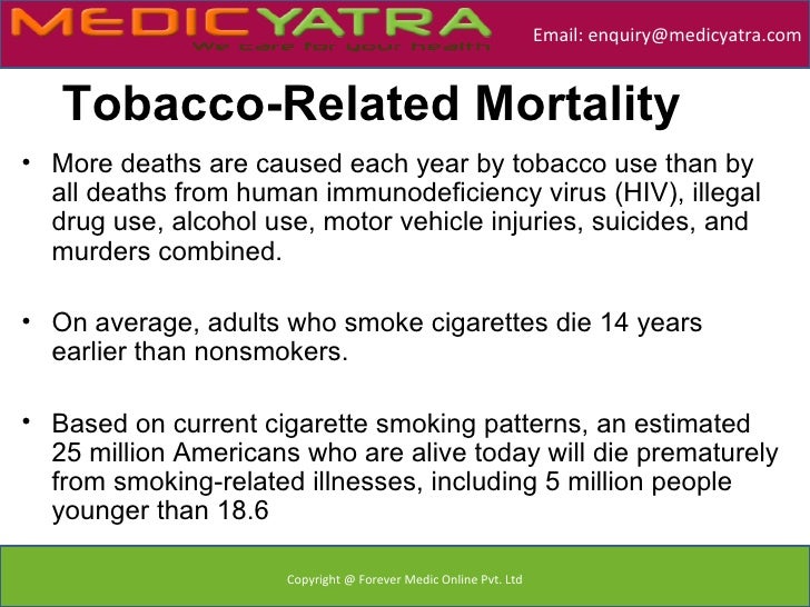 Chronic Disease v and Tobacco