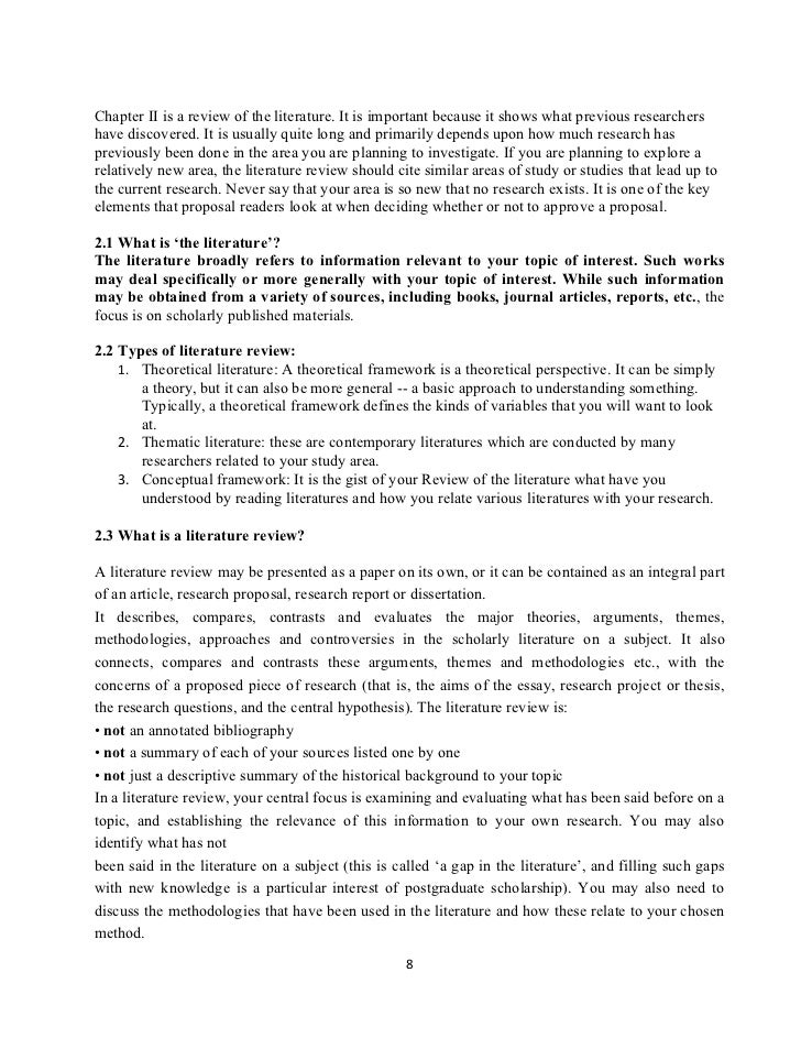 biology extended essay literature review