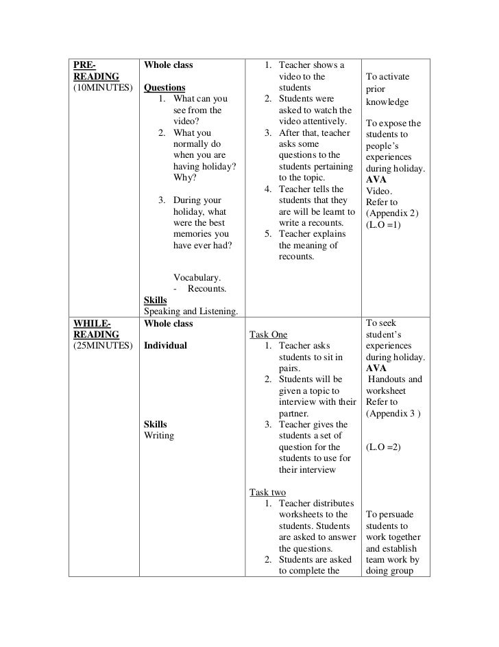 How do you write a lesson plan?