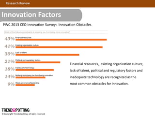 © Copyright TrendsSpotting, all rights reserved
Innovation Factors
Research ReviewResearch Review
Innovation Factors
PWC 2...