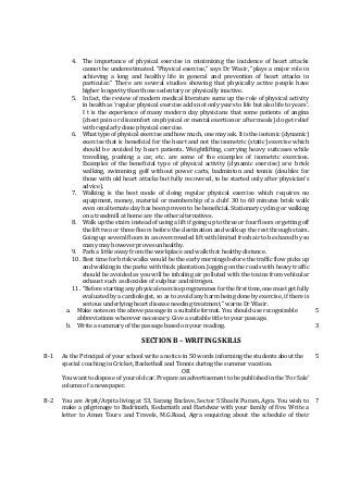 4. The importance of physical exercise in minimizing the incidence of heart attacks
cannot be underestimated. “Physical ex...