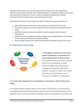 Sample performance review phrases | DOCX