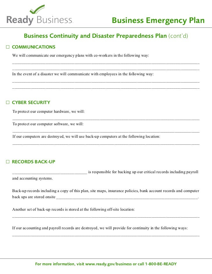 Developing an <strong>emergency</strong> communications <strong>plan</strong>: A <strong>template</strong> ... Hurricane emergency plan template