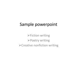 Sample powerpoint ,[object Object]