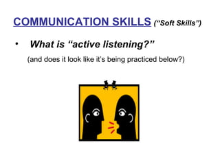COMMUNICATION SKILLS   (“Soft Skills”) ,[object Object],[object Object]