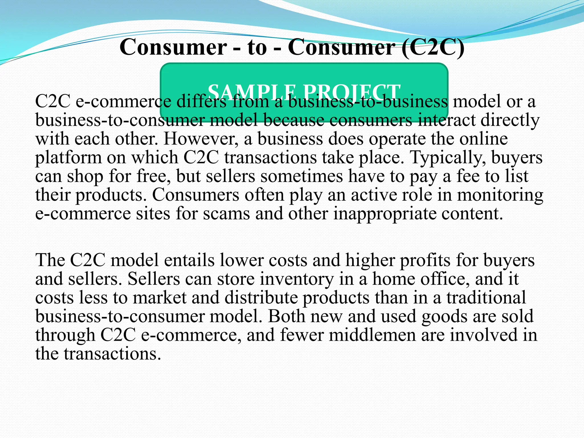 Sample ppt file e commerce mba finance final ppt