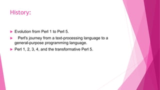 introduction to Perl _ the programming language.pptx | Programming ...