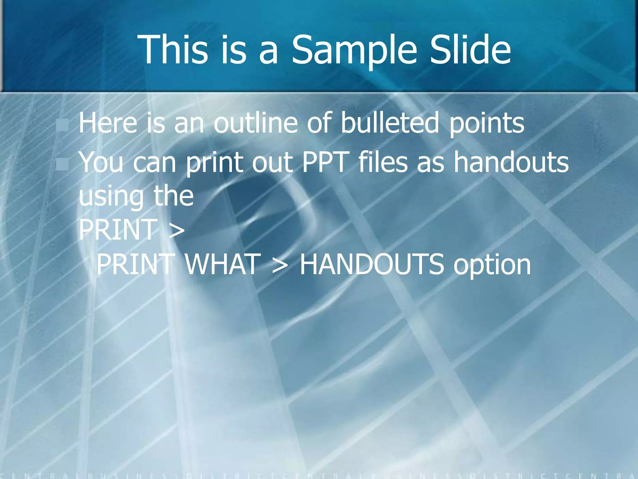 Samplepptx ppt