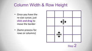 Row Height In Word Microsoft Word: Working with Tables | PPTX
