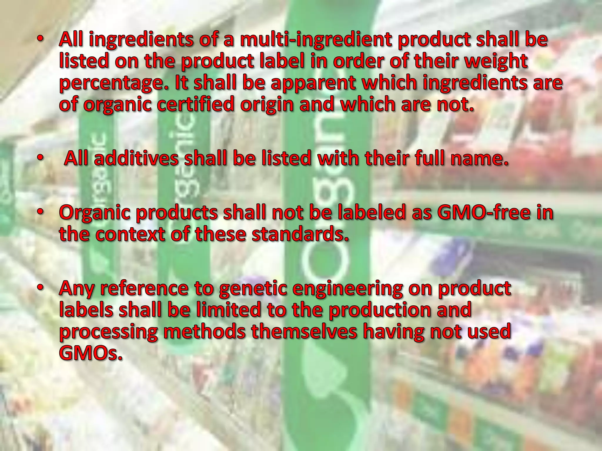 ORGANIC PROCESSING AND HANDLING EXPLAINED SIMPLE | PPTX