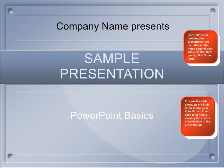 sample presentation presentaion sample