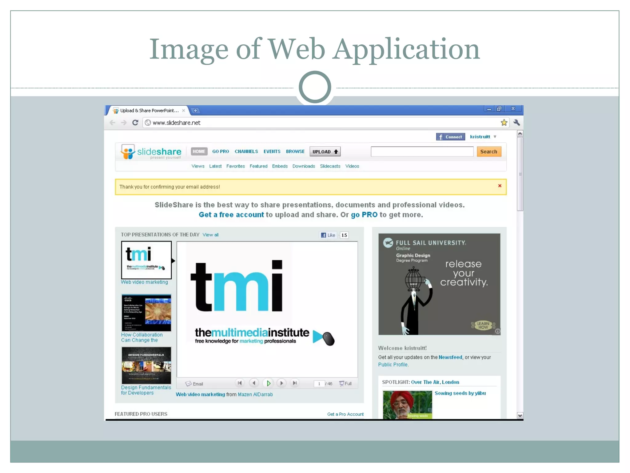 Image of Web Application