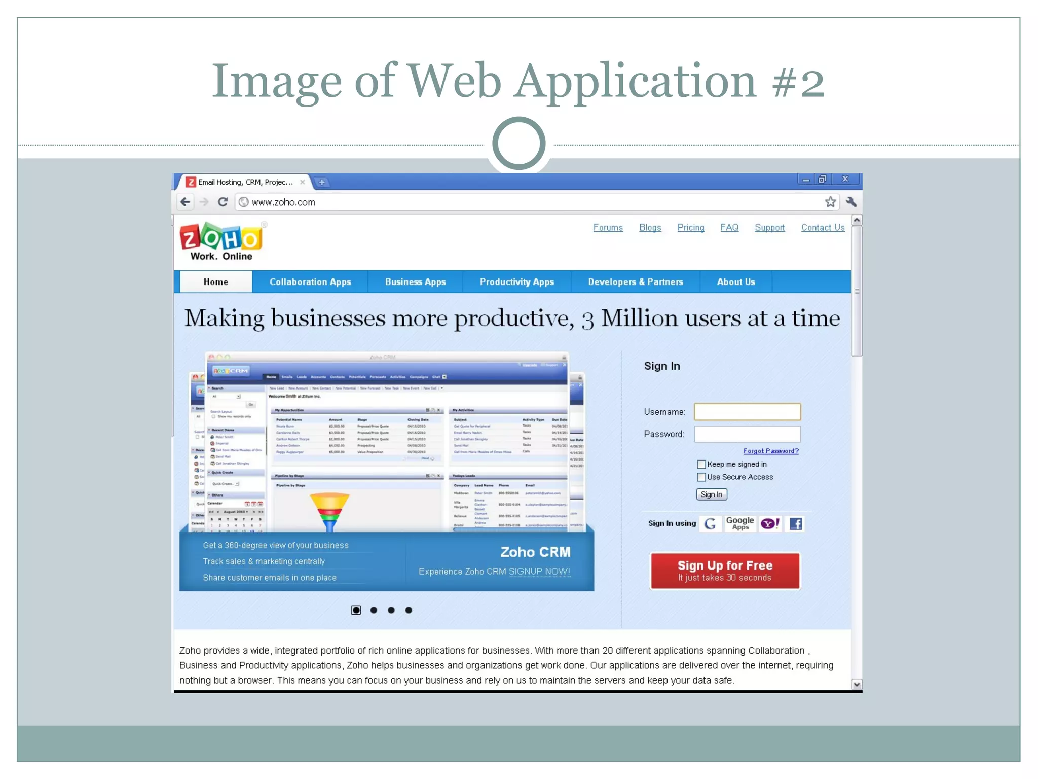 Image of Web Application #2
