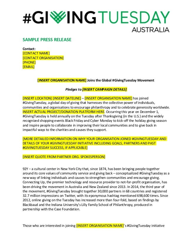 press release sample