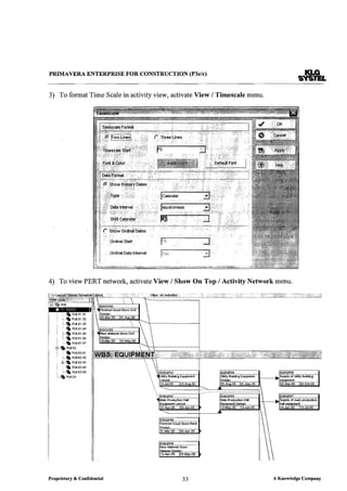 Primeavera Detailed Notes | PDF