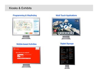 Kiosks & Exhibits




   Facebook, Twitter
 