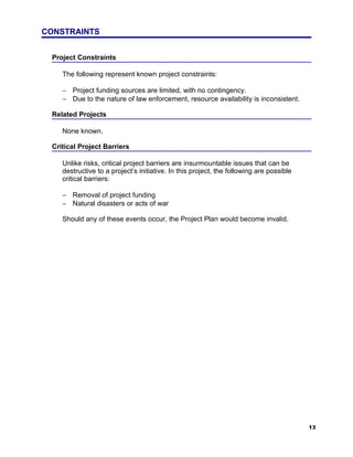Sample project plan | DOC