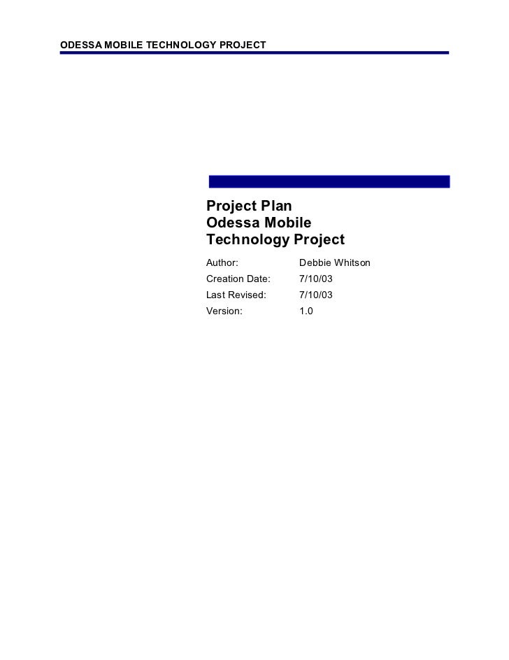 project plan sample