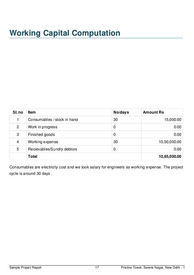finline sample project report for bank loan project report for bank loan format