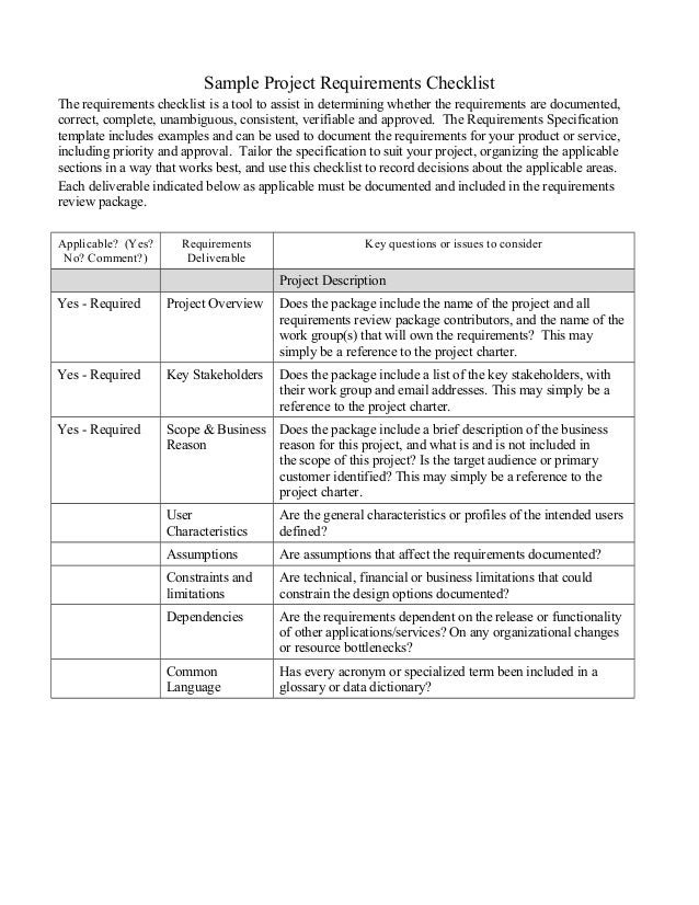 Sample project requirements_checklist